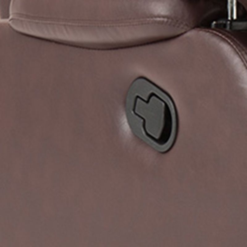 Traditionele lederen ligstoffen gestoffeerde vaste kleurrecliners