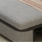 Canapé de bras carré de linge contemporain gris canapé lavable standard pour le salon
