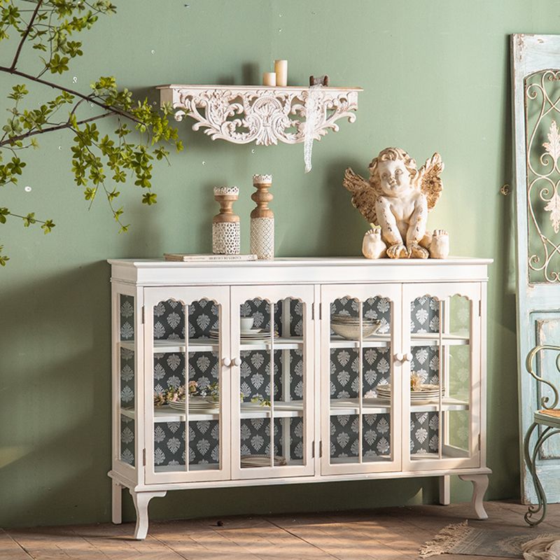 Traditional Curio Cabinet Solid Wood Glass Doors Display Stand Clearhalo 'Display & China Cabinets' 'display_china_cabinets' 'furn' 'furn_display_china_cabinets' 'Furniture' 'Kitchen & Dining Furniture' 1200x1200_860f6c31-9eca-45c1-931c-28bbb321a4b2