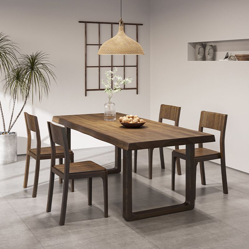 Rectangle Dining Room Dinner Table Kitchen Solid Wood Dining Table