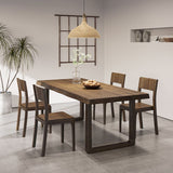 Rectangle Dining Room Dinner Table Kitchen Solid Wood Dining Table