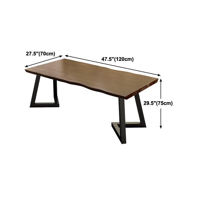 Solid Wood Work Table Free Form Home Office Modern Writing Desk Clearhalo 'Furniture' 'furniture_office_desk' 'Office Desks' 'Office Furniture' 'office_desk' 1200x1200_86141b4d-aef7-4890-95f0-26a9802a2971