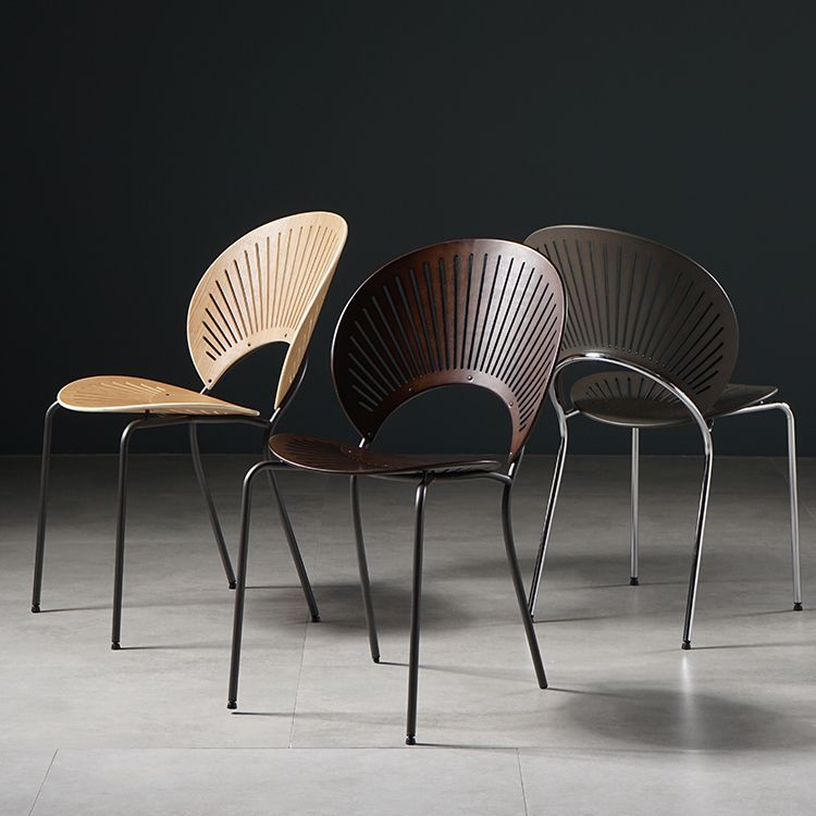 Contemporary Metal Dining Chair for Home Use Open Back Dining Side Chair Clearhalo ' kitchen&dining_furn' 'Dining Chairs' 'Dining Tables & Seating' 'dining_chair' 'furn' 'furn_dining_chair' 'Furniture' 'furniture_dining_chair' 'Kitchen & Dining Furniture' 'kitchen' 1200x1200_8616f232-526a-4d33-bcfa-411cec134183