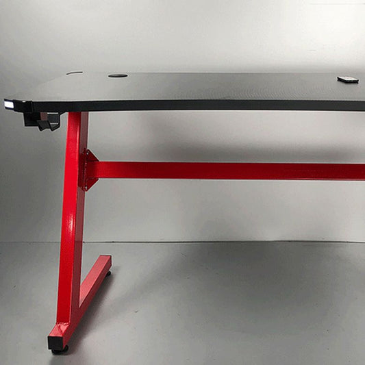 Contemporary Wooden Gaming Desk for Home 24"W X 30"H Desk in Black Clearhalo 'furn' 'furn_office_desk' 'Furniture' 'Office Desks' 'Office Furniture' 'office_desk' 1200x1200_861887a4-bd4a-420b-9b0c-2d335ec263d0