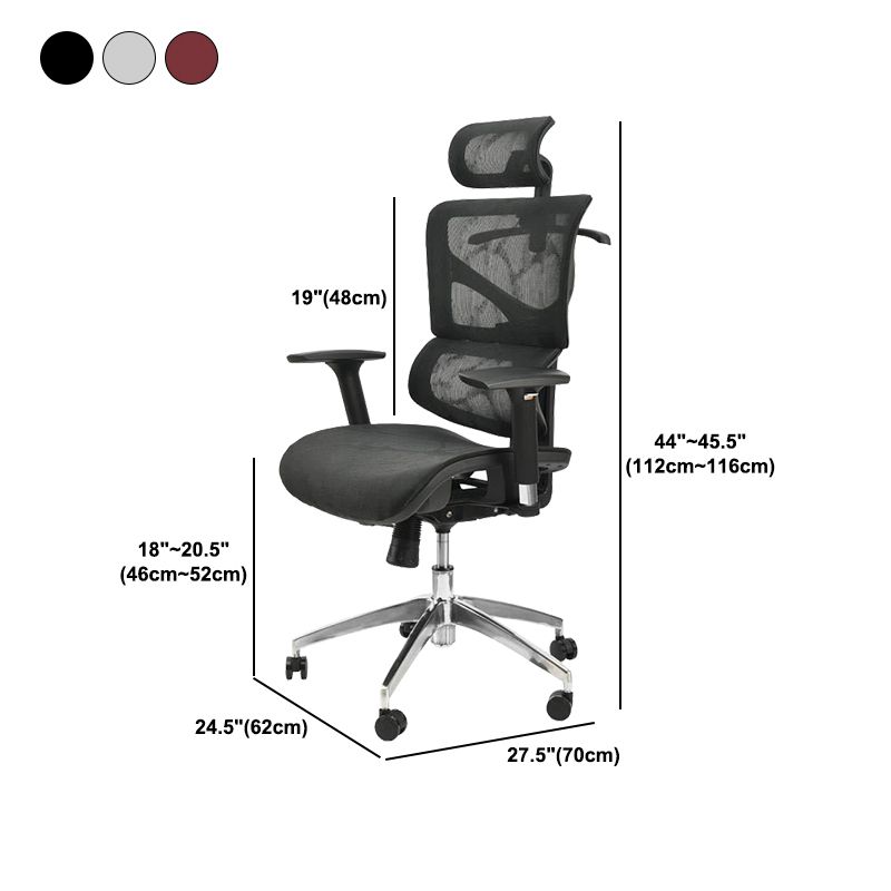 Contemporary Mid-Back Office Chair Ergonomic Adjustable Seat Height Desk Chair Clearhalo 'furn' 'furn_office_chair' 'Furniture' 'Office Chairs' 'Office Furniture' 'office_chair' 1200x1200_8619640f-d70a-4b46-bd50-96c66410b177