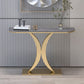 Console in ardesia glam tavolo mezzano con console resistente al graffi di ferro resistente alla macchia