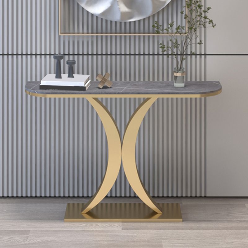 Console in ardesia glam tavolo mezzano con console resistente al graffi di ferro resistente alla macchia