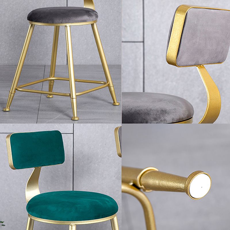 Nordic Style Upholstered Counter Height Stool Low Back Barstool with Metal Legs Clearhalo 'Bar Furniture' 'Bar Stools' 'bar_stools' 'furniture_bar_stools' 'Kitchen & Dining Furniture' 'kitchen&dining_furn' 'kitchen' 'kitchen_furn' Furniture' 1200x1200_861b9fe2-c180-43a9-b229-1ef176d9f4ac