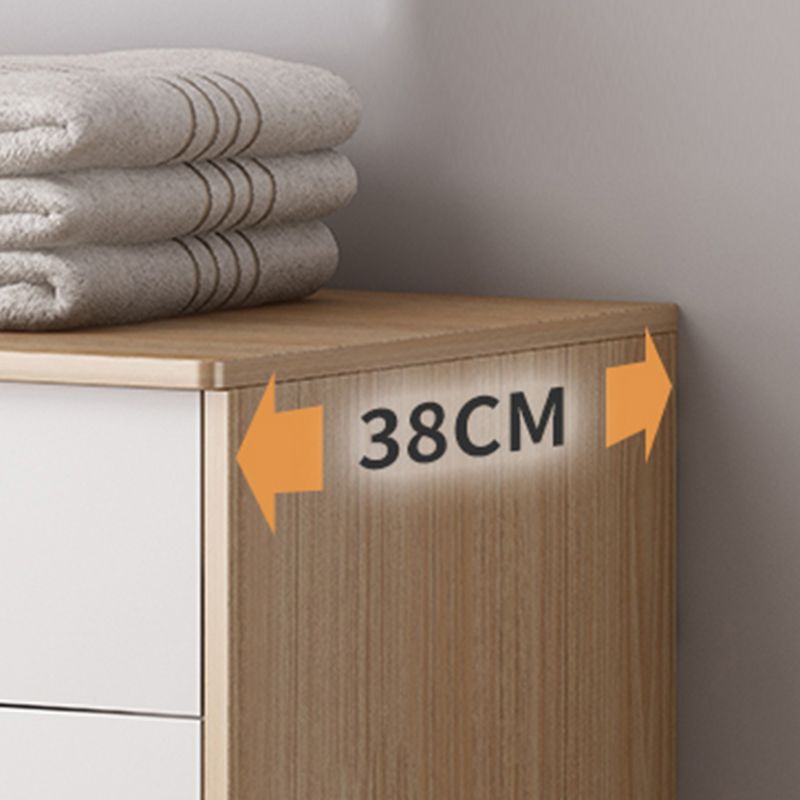 Cofre de almacenamiento de madera ultra moderna de 14.82 pulgadas de ancho de almacenamiento de almacenamiento