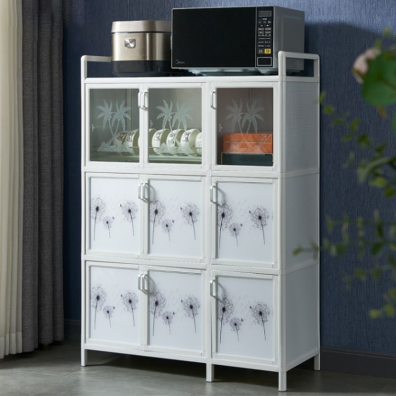 Server in vetro a buffet temperato soggiorno telaio in alluminio moderno server da cucina in stile moderno