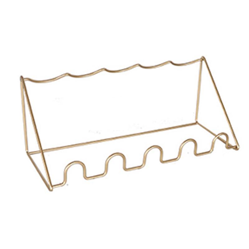 モダンなカウンタートップワインボトルラックメタルスタッカブルワインボトルホルダー