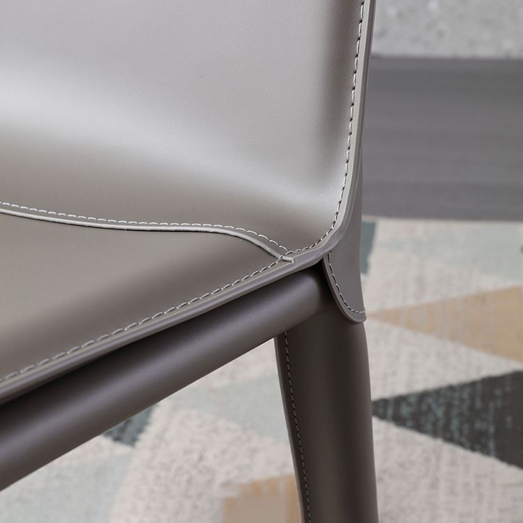 Contemporary Style Chair Kitchen Armless Chair with Metal Legs Clearhalo 'Dining Chairs' 'Dining Tables & Seating' 'dining_chair' 'Furniture' 'furniture_dining_chair' 'Kitchen & Dining Furniture' 1200x1200_861f089a-1ae8-4611-90e5-3ec755f8666c