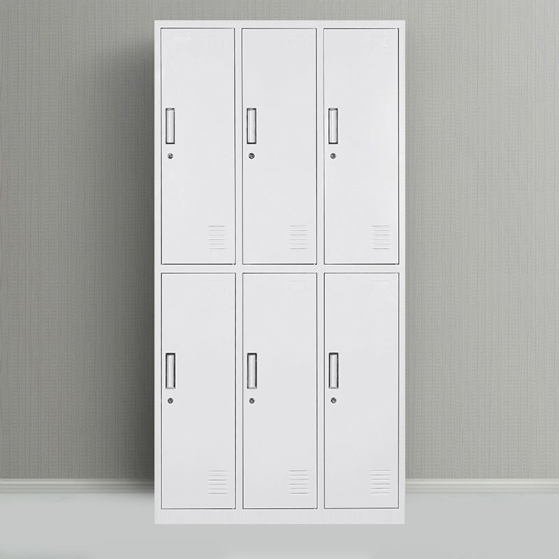 White Hinged Wardrobe Cabinet Contemporary Steel Wardrobe Armoire Clearhalo 'Armoires & Wardrobes' 'armoires_wardrobes' 'Bedroom Furniture' 'furn' 'furn_armoires_wardrobes' 'Furniture' 1200x1200_861f438f-0a70-4ed1-99da-af48d6228ad1