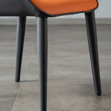 Modern Faux Leather Indoor Upholstered Dining Chair Matte Finish Wingback Side Chair Clearhalo 'Dining Chairs' 'Dining Tables & Seating' 'dining_chair' 'furn' 'furn_dining_chair' 'Furniture' 'furniture_dining_chair' 'Kitchen & Dining Furniture' 1200x1200_8620ef50-31f8-4cfd-91ad-a24e55e5f19b