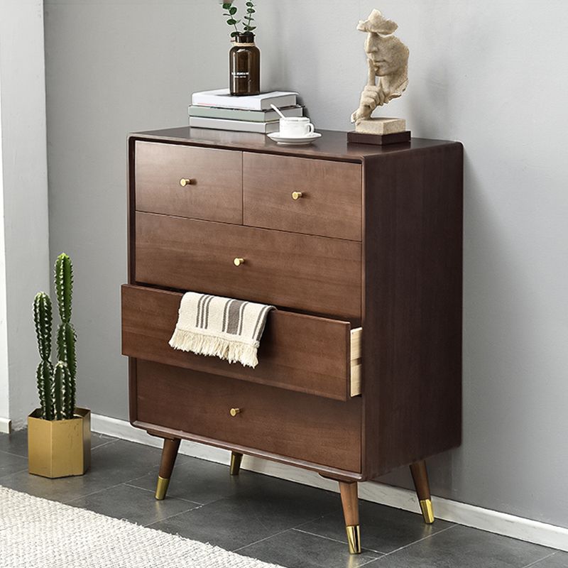 Cassa di accento in legno massiccio con cassetto un mobile laterale contemporaneo