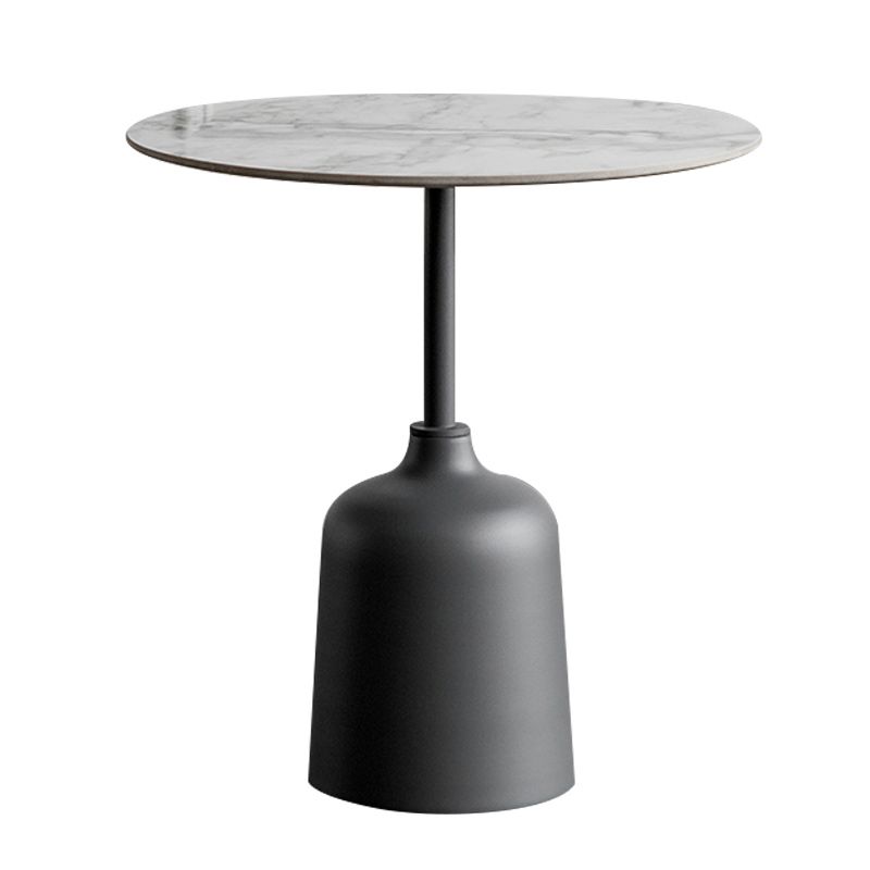 Modernistic Pedestal End Table Slate/Wood Top Round Corner Table Clearhalo 'Coffee & Accent Tables' 'End & Side Tables' 'end_side_tables' 'furn' 'furn_end_side_tables' 'Furniture' 'Living Room Furniture' 1200x1200_8622e306-5556-4bbb-b4f7-46528edc1b56