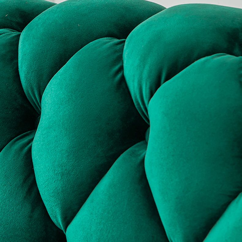 Tuxedo Arm Sofa 2/3-Seater Contemporary Tufted Velvet Sofa - 30.7" H