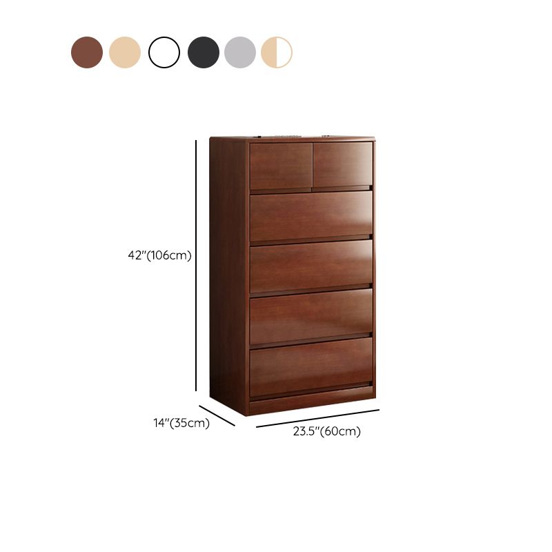 Ultra Modern Lingerie Chest Rubber Wood Storage Chest Dresser for Bedroom Clearhalo 'Bedroom Furniture' 'Dressers & Chests' 'dressers_chests' 'furn' 'furn_dressers_chests' 'Furniture' 1200x1200_8624deee-ac04-49d1-8460-bacbd85a3890