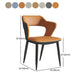 Modern Home Open Back Arm Chair Upholstered Matte Finish Dining Chair Clearhalo ' kitchen&dining_furn' 'Dining Chairs' 'Dining Tables & Seating' 'dining_chair' 'Furniture' 'furniture_dining_chair' 'Kitchen & Dining Furniture' 'kitchen' 1200x1200_8624e080-d596-4842-99c9-4ab0dc9e75c7