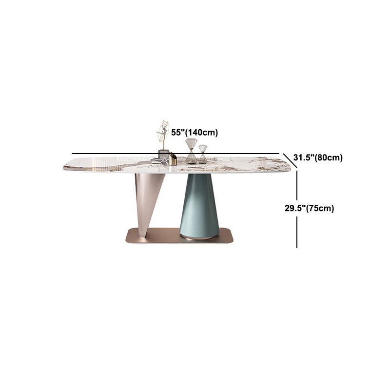 1/4/5/7 stuks rechthoek eetgelegenheidset luxueuze gesinterde stenen top dinette tafel set