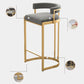 Tabouret de bar Glam Bucket Tabouret de bar rembourré avec base en métal doré