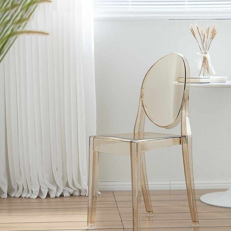 スカンジナビアのプラスチックダイニングチェアオープンホームダイニングサイドチェア