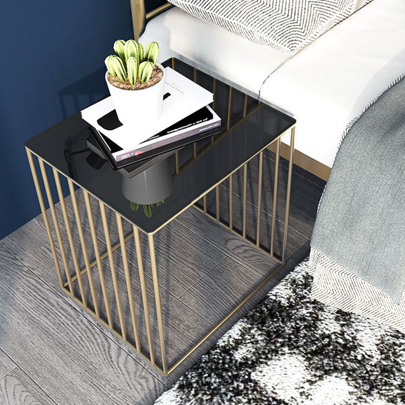 Mid-Century Metal Frame Rectangular Metal Wrap Living Room Side Table Clearhalo 'Coffee & Accent Tables' 'End & Side Tables' 'end_side_tables' 'furn' 'furn_end_side_tables' 'Furniture' 'Living Room Furniture' 1200x1200_862aa576-4dbb-4911-bbb6-65fb45b40b4b