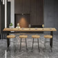 Contemporary Rectangle Bar Table Set 1/5 Pcs Solid Wood Bar Table and Stools Clearhalo 'Bar Furniture' 'furn' 'furn_home_bar_bar_sets' 'Furniture' 'Home Bars & Bar Sets' 'home_bar_bar_sets' 'Kitchen & Dining Furniture' 1200x1200_862b22aa-a62f-443f-bdca-7a09eb21e214