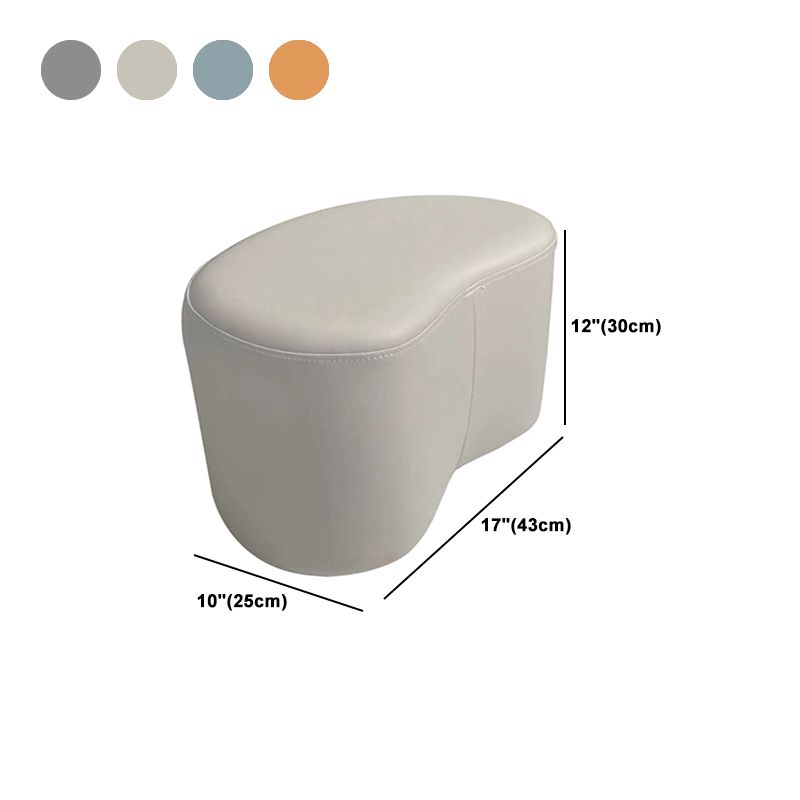 Modern Stain Resistant Standard Wedge Orange Leather Pouf for Home Decor Clearhalo 'furn' 'furn_ottomans_poufs' 'Furniture' 'Living Room Furniture' 'Ottomans & Poufs' 'ottomans_poufs' 1200x1200_862b3338-226e-48b2-b47f-da90812b4797