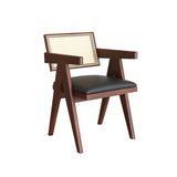 伝統的なキッチンダイニング椅子ゴム製ウッドアームダイニングチェア