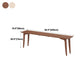 Modern Rectangular Writing Desk Solid Wood 4 Legs Office Desk for Home