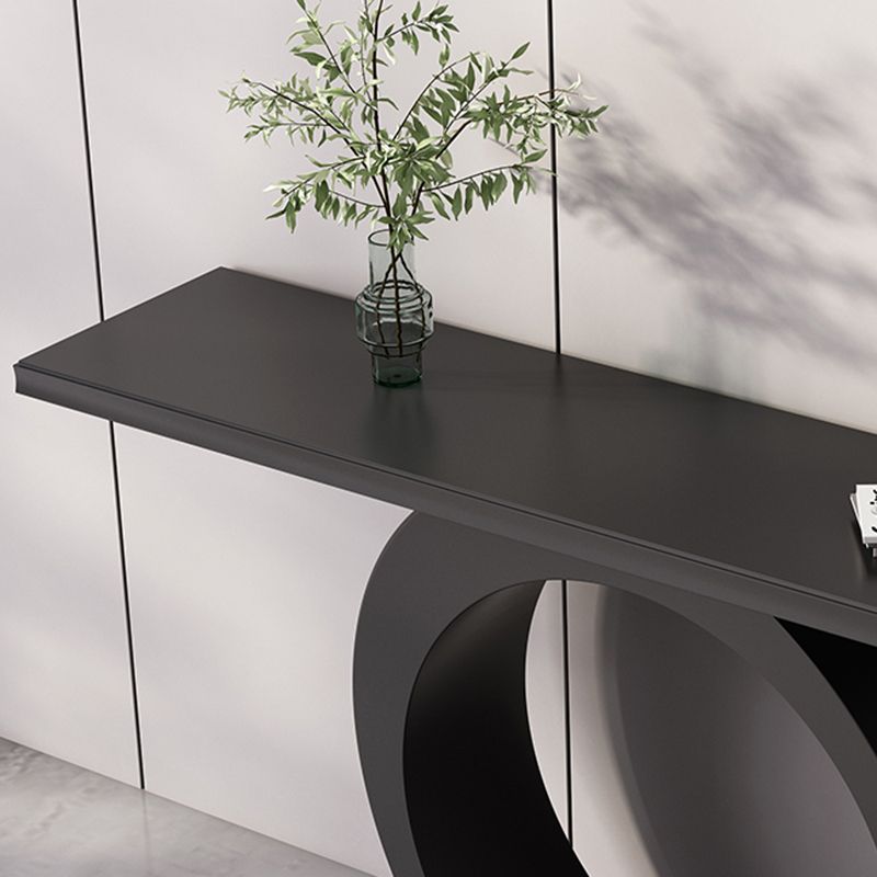 Contemporary Wooden Console Accent Table with Rectangle Top for Hall