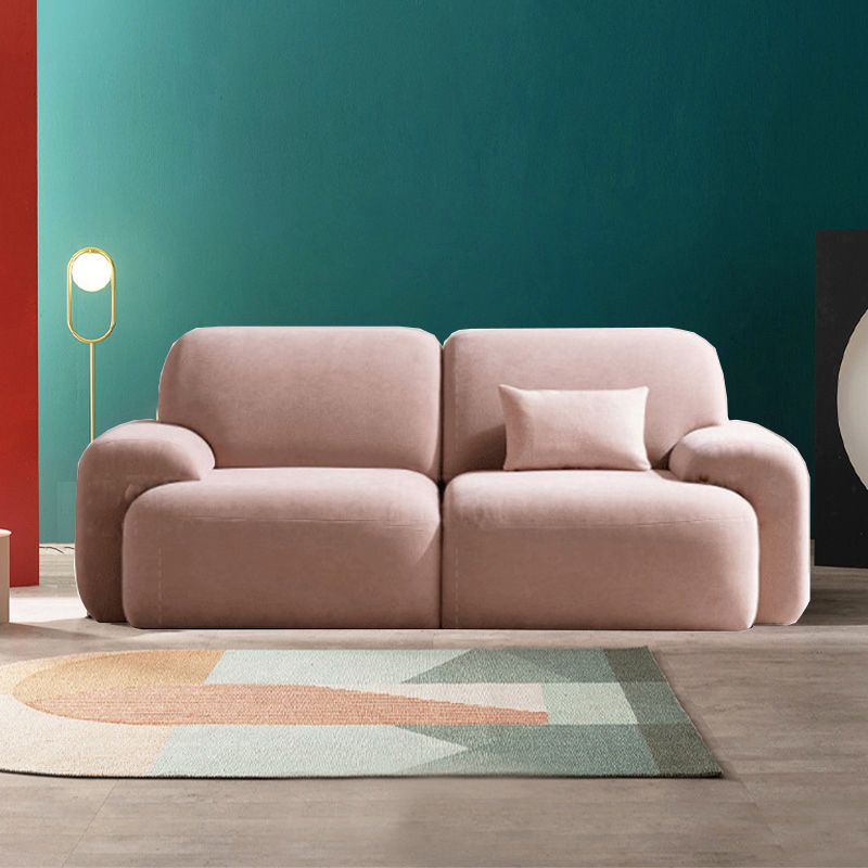 Standard Cushions Velvet Sofa 37.4"W with Recessed Arm for Living Room Clearhalo 'furn' 'furn_sofas' 'Furniture' 'furniture_sofas' 'kitchen' 'kitchen_sofas' 'Living Room Furniture' 'Sofa' 'sofas' 1200x1200_862cf377-efed-4810-a0ad-10cab38bb678