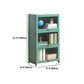 Contemporary Green Barrister Bookcase Bamboo Bookcase for Home Office Clearhalo 'Bookcases' 'furn' 'furn_bookcases' 'Furniture' 'furniture_bookcases' 'kitchen' 'kitchen_bookcases' 'Living Room Furniture' 'Office Furniture' 1200x1200_862f2d9e-81a9-4456-b2ff-703894927ecf