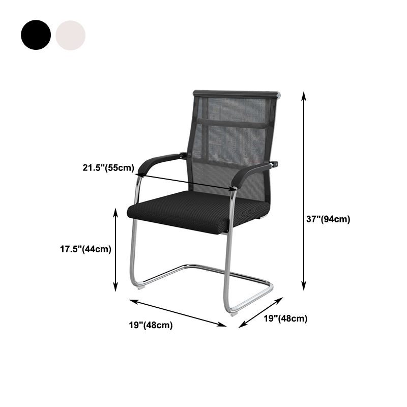 18"W Contemporary Office Chair Black Breathable AirGrid Desk Chair Clearhalo 'furn' 'furn_office_chair' 'Furniture' 'Office Chairs' 'Office Furniture' 'office_chair' 1200x1200_8630dcf8-db9c-493e-b2fb-2da8737b3f8d
