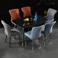Contemporary Metal Dining Room Chairs Upholstered Side Arm Chairs for Home Use Clearhalo ' kitchen&dining_furn' 'Dining Chairs' 'Dining Tables & Seating' 'dining_chair' 'furn' 'furn_dining_chair' 'Furniture' 'furniture_dining_chair' 'Kitchen & Dining Furniture' 'kitchen' 1200x1200_8631bddb-de80-4967-8a11-7bd014680301