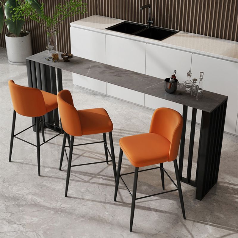 Industrial Style Bar Table Stone 42-inch Height Pub Table for Living Room Clearhalo 'Bar Furniture' 'Bar Tables' 'bar_tables' 'furn' 'furn_bar_tables' 'Furniture' 'furniture_bar_tables' 'Kitchen & Dining Furniture' 1200x1200_86325011-06c7-4619-87ff-202d072e7052