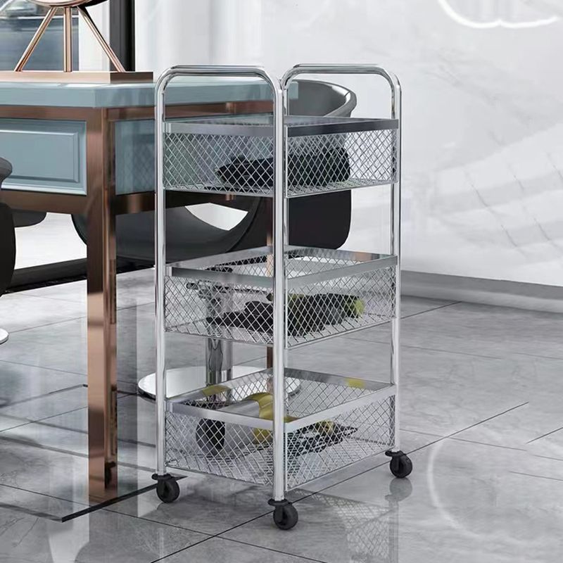 Glam Style Standard Bookcase Metal Vertical Bookshelf with Wheels Clearhalo 'Bookcases' 'furn' 'furn_bookcases' 'Furniture' 'furniture_bookcases' 'Office Furniture' 1200x1200_86347cca-a429-43e4-8dca-200ead9cb5fa