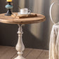 French Country Round Wood Top Coffee Table Iron Pedestal Cocktail Table Clearhalo 'Coffee & Accent Tables' 'Coffee Tables' 'coffee_tables' 'furn' 'furn_coffee_tables' 'Furniture' 'Living Room Furniture' 1200x1200_86357ad1-d2d4-45ff-853a-467c745c069e