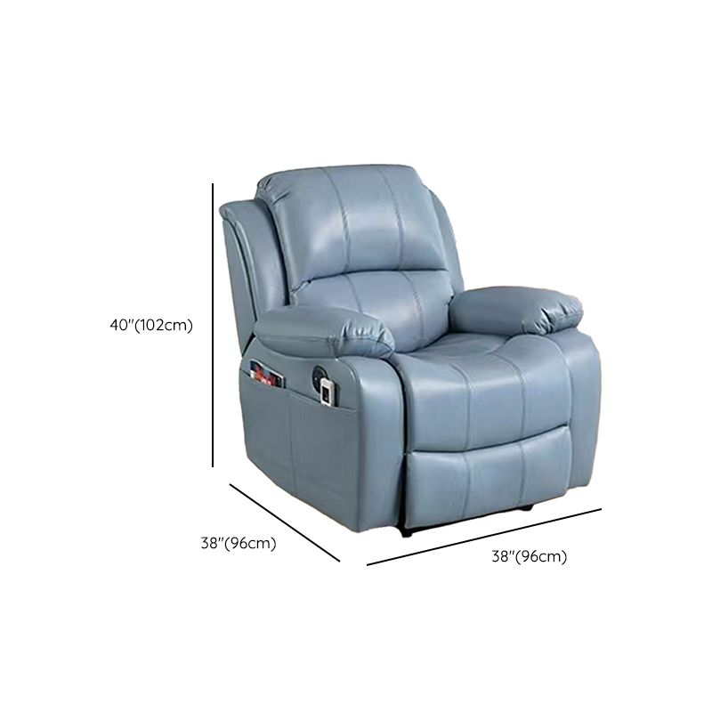 Sedia reclinabile in pelle finta glam reclinabile a colori solidi