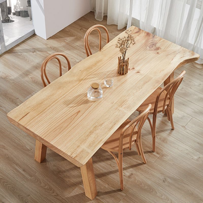 Rectangle Wood Dining Table Modern Pine Table in Nature with 4 Legs for Restaurant Clearhalo ' dining_table' 'Dining Tables & Seating' 'Dining Tables' 'furn' 'furn_dining_table' 'Furniture' 'furniture_dining_table' 'Kitchen & Dining Furniture' 'kitchen&dining_furn' 'kitchen' 'kitchen_dining_table' 1200x1200_86374f5e-b831-434e-b8da-e2002d665032