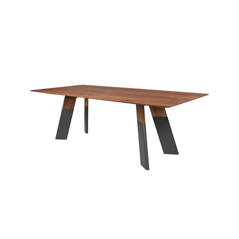 Rectangle Dining Table Solid Wood Table Luxury Style with 4 Legs Clearhalo ' dining_table' 'Dining Tables & Seating' 'Dining Tables' 'furn' 'furn_dining_table' 'Furniture' 'furniture_dining_table' 'Kitchen & Dining Furniture' 'kitchen&dining_furn' 'kitchen' 'kitchen_dining_table' 1200x1200_863fefb8-3b38-40c9-a5ef-664b12b7d4f3