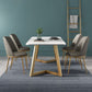 Nordic Glam Style 1/4/5 Pieces Dining Sintered Stone Dining Table Set with Metal Legs Clearhalo 'Dining Room Sets' 'Dining Tables & Seating' 'dining_room_set' 'furn' 'furn_dining_room_set' 'Furniture' 'furniture_dining_room_set' 'Kitchen & Dining Furniture' 'kitchen&dining_furn' 'kitchen' 1200x1200_8643e58c-f113-4b0e-bad8-0254cd32e6e4