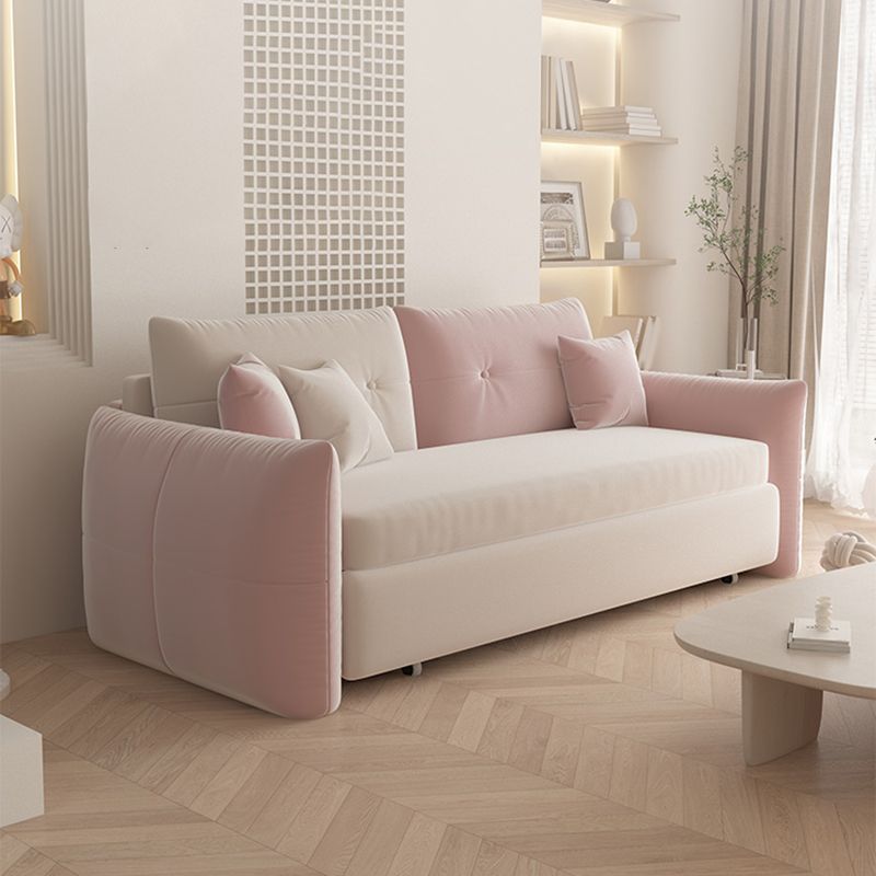 31" Wide Glam Futon Sofa Bed Pillow Included Sleeper Sofa with Storage Clearhalo 'furn' 'furn_futons' 'Furniture' 'Futons & Daybeds' 'Futons' 'Living Room Furniture' 1200x1200_8644515a-e2bc-462c-a128-0328323e5077