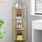 Modern Engineered Wood Bookshelf Corner Book Shelf for Living Room