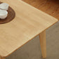 Solid Wood 4 Legs Coffee Table Nordic 17.7" High Cocktail Table