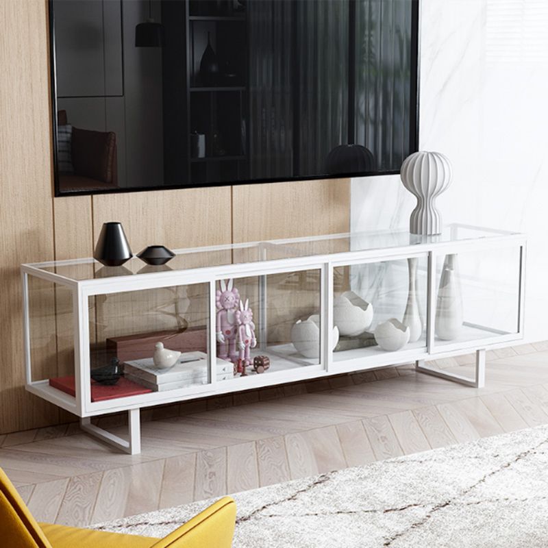 Rectangle Enclosed TV Storage Industrial TV Cabinet with Glass Doors Clearhalo 'furn' 'furn_tv_stands_entertainment_centers' 'Furniture' 'Living Room Furniture' 'TV Stands & Entertainment Centers' 'TV Stands & Media Storage Furniture' 'tv_stands_entertainment_centers' 1200x1200_864a45bc-b103-4bd9-a154-e1a64e65759c