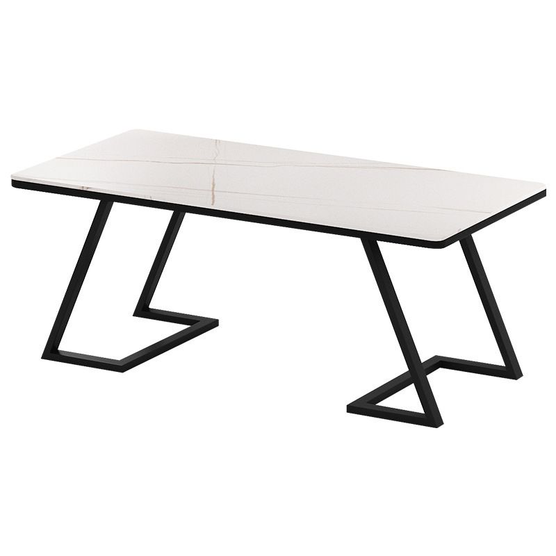 Steen rechthoekige schrijfbureau Modern 29.53-inch hoge kantoorbureau