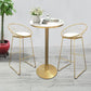 Contemporary Round Pub Table Set with Metal Stools 1/3/5 Pieces Pine Wood Top Bar Set Clearhalo 'Bar Furniture' 'furn' 'furn_home_bar_bar_sets' 'Furniture' 'Home Bars & Bar Sets' 'home_bar_bar_sets' 'Kitchen & Dining Furniture' 1200x1200_864c4ee5-0bde-4bf2-abe0-41fc27f262c1