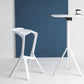 Tabouret de bar en plastique industriel Tabouret de hauteur de bar empilable d'intérieur